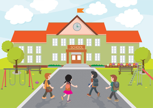 school_vector_illustration_with_kidsaaaa_coming_to_school_68247_p62564