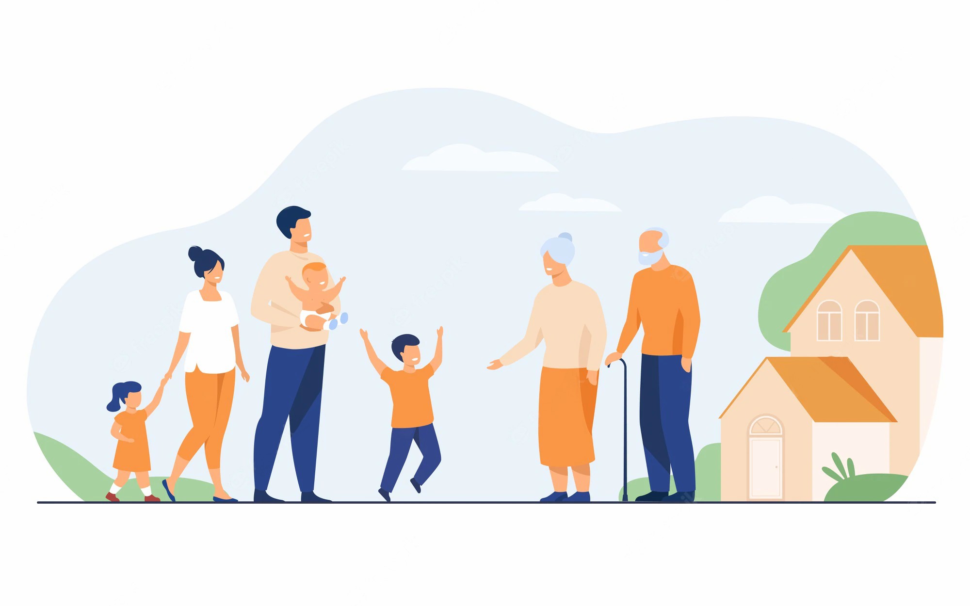 family-meeting-grandparents-country-house-excited-children-pare_p89491